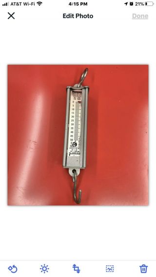 Vintage The Viking Hanson 50 Pound Hanging Scale Model No.  895 Chicago USA 2