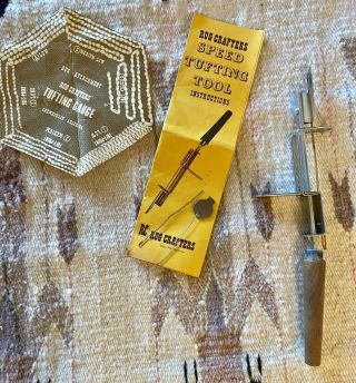 Vintage Speed Tufting Tool By Rug Crafters W Instructions,  Pattern,  Gauge
