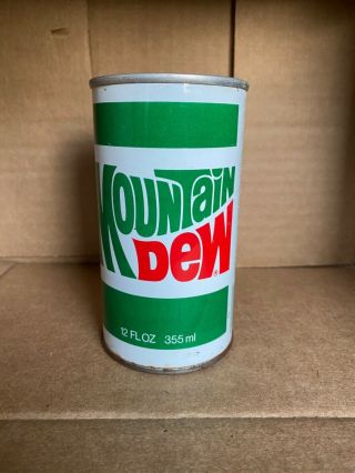 Vintage Steel Mountain Dew Empty Can