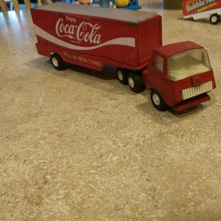 Vintage Buddy L Mini Coka Cola Trailer With Tonka Cab