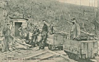 Edwardian Vintage Postcard: Edmonton Alberta Coal Mine