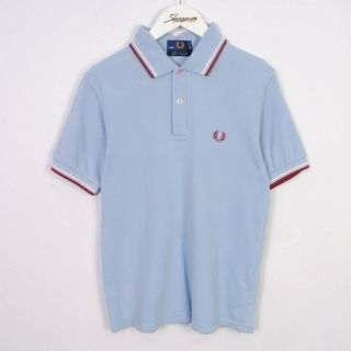 Fred Perry Twin Tipped Polo Shirt Blue Made In England Size Xs X - Small | Vintage
