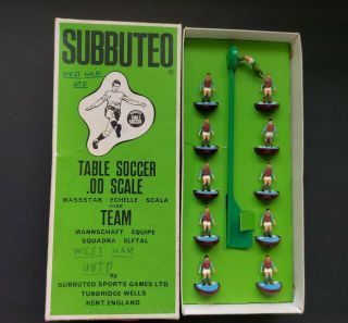 Vintage Subbuteo Team West Ham United 7 Hw