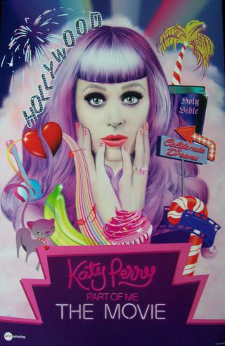 Katy Perry Part Of Me 3d Concert Movie 2012 Amc Mini Movie Poster