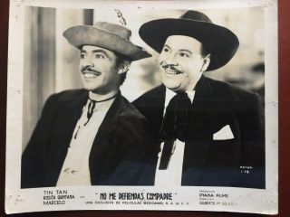 Tin - Tan In " No Me Defiendas Compadre " Golden Age Of Mexico.  Vintage.  Movie Photo