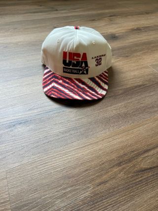 Vintage 1992 Team Usa Olympic Hat With Magic Johnson Number