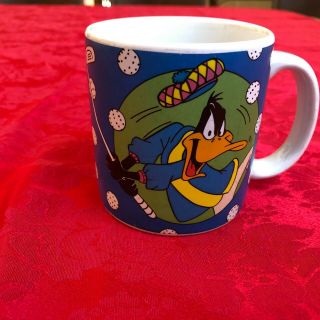 Vintage 1994 Warner Bros: Looney Tunes - Daffy Duck Coffee Cup/mug By Sakura