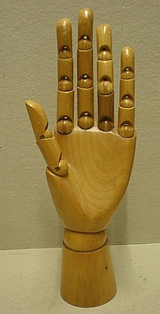 Vintage Articulated Wooden Artist Hand