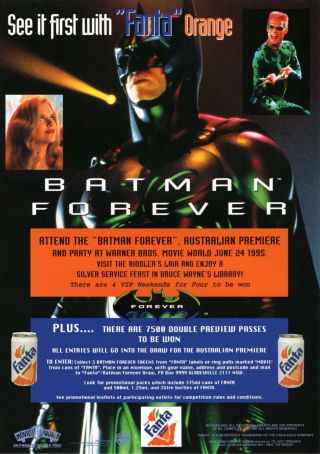 Movie Promotional Flyer - Batman Forever – Fanta Promotion