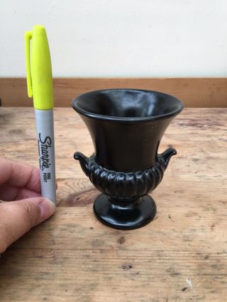 Wedgwood Black Pottery Vase Urn - Shaped Vintage 1960s?? Pot Vgc