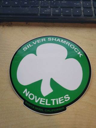 Silver Shamrock Sticker Halloween 3 Michael Myers