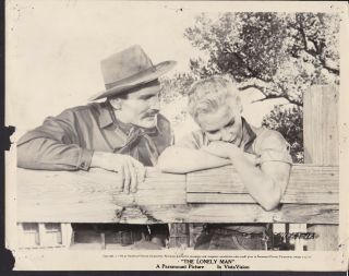 Jack Palance And Elaine Aiken The Lonely Man 1957 Vintage Movie Photo 26119