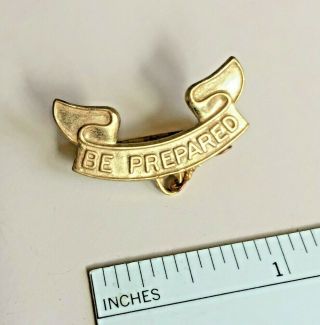 Vintage 1960s Boy Scout Bsa B.  S.  Of A.  Second Class Be Prepared Pin Pat 1911