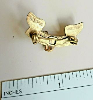 Vintage 1960s Boy Scout BSA B.  S.  of A.  Second Class BE PREPARED Pin PAT 1911 3