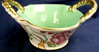 Vintage Crown Devon Fieldings Porcelain Basket