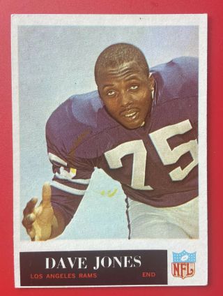Vintage 1965 Philadelphia Football Dave Deacon Jones Los Angeles Rams 121 Hof