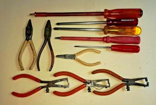 Vintage Screwdrivers,  Pliers,  Wire Strippers