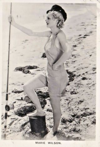 Marie Wilson - Carreras Hollywood Film Starlet Pin - Up/cheesecake 1937 Cig Card