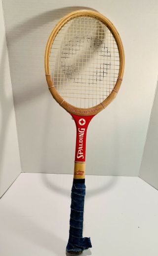 Vintage Spalding Tracy Austin Wooden Tennis Racquet 4 1/8 Light Grip