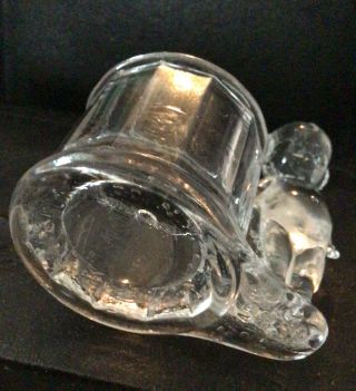 Vintage Clear Glass Kewpie Candy Container George Borgefeldt Co.  Serial 2862 3