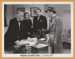 " Smashing The Money Ring " (1939) Ronald Reagan Movie - Press Photo Lobby Still