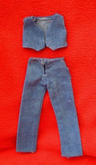 Vintage 70s 80s Pedigree 1979 Sindy Fancy Jeans & Waistcoat 44325