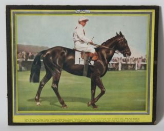 Vintage Horseracing Print - Tudor Minstrel With Gordon Richards