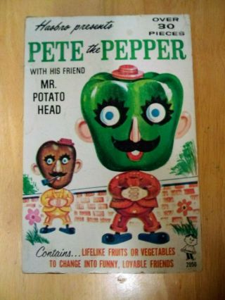 Vintage Hasbro Pete The Pepper & Mr Potato Head With Instructions