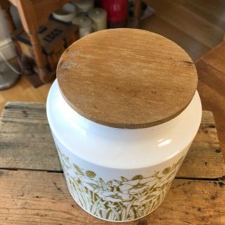 Vintage Hornsea Fleur – Large Plain Kitchen Storage Jar – Flour – Great - 2
