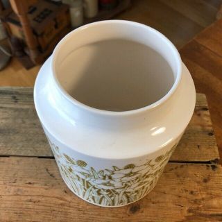 Vintage Hornsea Fleur – Large Plain Kitchen Storage Jar – Flour – Great - 3