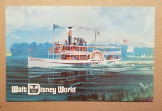 Walt Disney World Postcard; Pre Opening Steam Launch Fl - 027; Vintage Disney