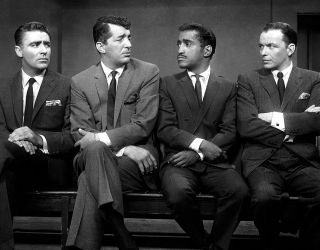 Frank Sinatra,  Dean Martin,  Sammy Davis Jr & Peter Lawford Vegas 8x10 Photo Prin