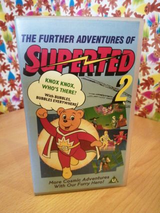 Rare Superted 2 Vhs Video Retro Vintage Collectable Knox Knox Who 