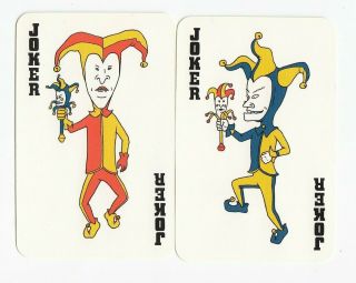 Jokers - Beavis And Butt - Head - 2 - Single Vintage Swap Playing Cards