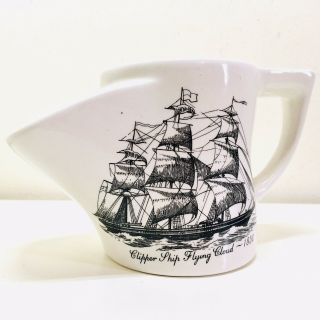 Clipper Ship Flying Cloud 1850 Motif Vintage Shaving Jug Lord Nelson Pottery Mug