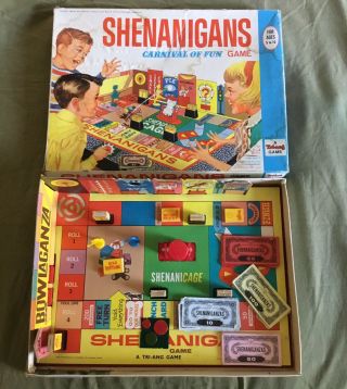 Vintage Rare 1966 Triang Milton Bradley Shenanigans Board Game