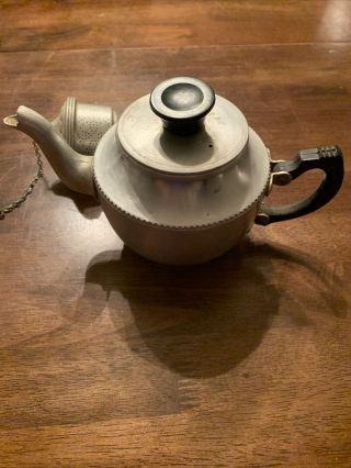 Vintage Aluminum Sona Ware Teapot Ncu Ltd England - Pre Owned J583 Stratford Avon