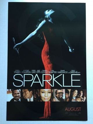Sparkle Promo Movie Poster 11 " X 17 " Whitney Houston Jordan Sparks