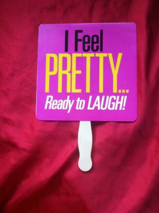 I Feel Pretty - Purple And Pink Handheld Promotional Fan For Amy Schumer 