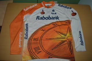 Vtg Rabobank Colnago Cycling Jersey Shirt Jacket 1996 Agu Maillot Men Size 8 2xl