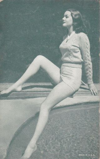 Hazek Brooks - Hollywood Starlet Beauty Pin - Up 1950s Arcade/exhibit Card