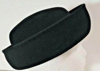 Vintage Women ' s TNL Neumann Endler Brim 100 Wool Hat Black Size 6 - 7 3