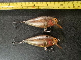 2 Vintage Bomber Speed Shad Fishing Lures