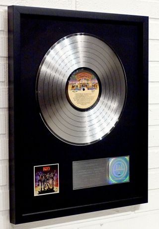 KISS DESTROYER Authentic RIAA PLATINUM RECORD AWARD Gene Simmons / Paul Stanley 2