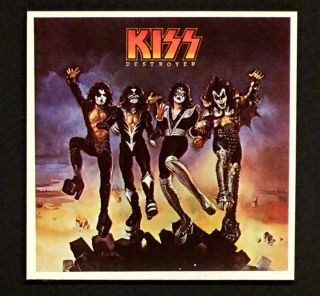 KISS DESTROYER Authentic RIAA PLATINUM RECORD AWARD Gene Simmons / Paul Stanley 6