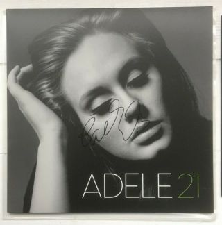 Adele Hand Signed Vinyl Album 21 Xl Recordings Someone Like You