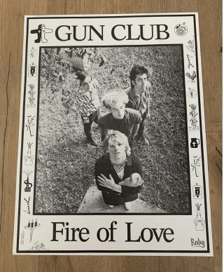 gun club fire of love promo poster ruby vintage punk 2