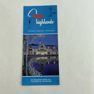 Vintage Brochure Boyne Highlands Hotel Harbor Springs Michigan 1967 Advertising