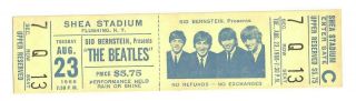The Beatles Shea Stadium 1966 Ticket