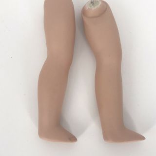 Vintage Clay Bisque Doll Legs 5 1/2 Inch Length Defect